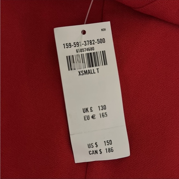 Red Asymmetrical One-Shoulder Maxi Dress - Picture 5 of 6